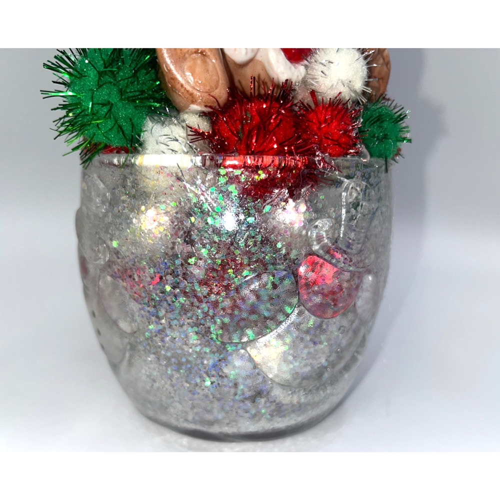 Vintage Christmas Candy Cane Santa Bear Santa Paws here,I've got the stash! OOAK - Picture 14 of 16